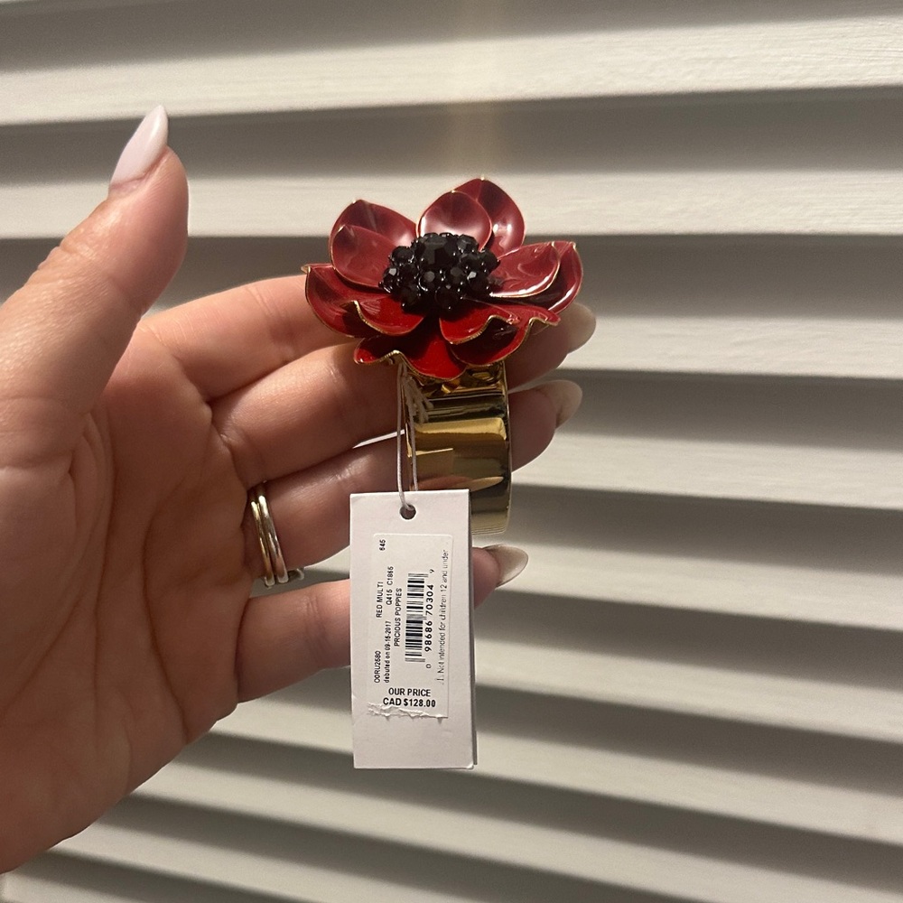 Kate Spade Red and Gold bracelet